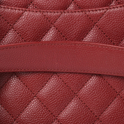 Chanel Caviar Quilted Grand Shopping Tote GST Red 7 of 7