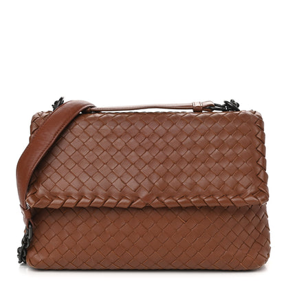 Bottega Veneta Nappa Intrecciato Olimpia Shoulder Bag Noce 1 of 16