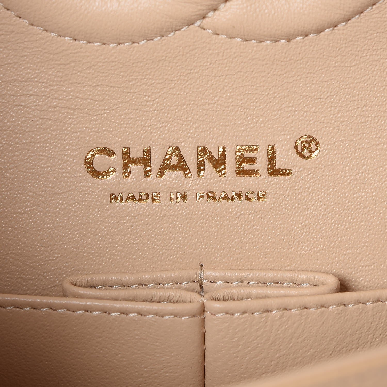 Chanel Caviar Quilted Medium Double Flap Beige Clair 7 of 9