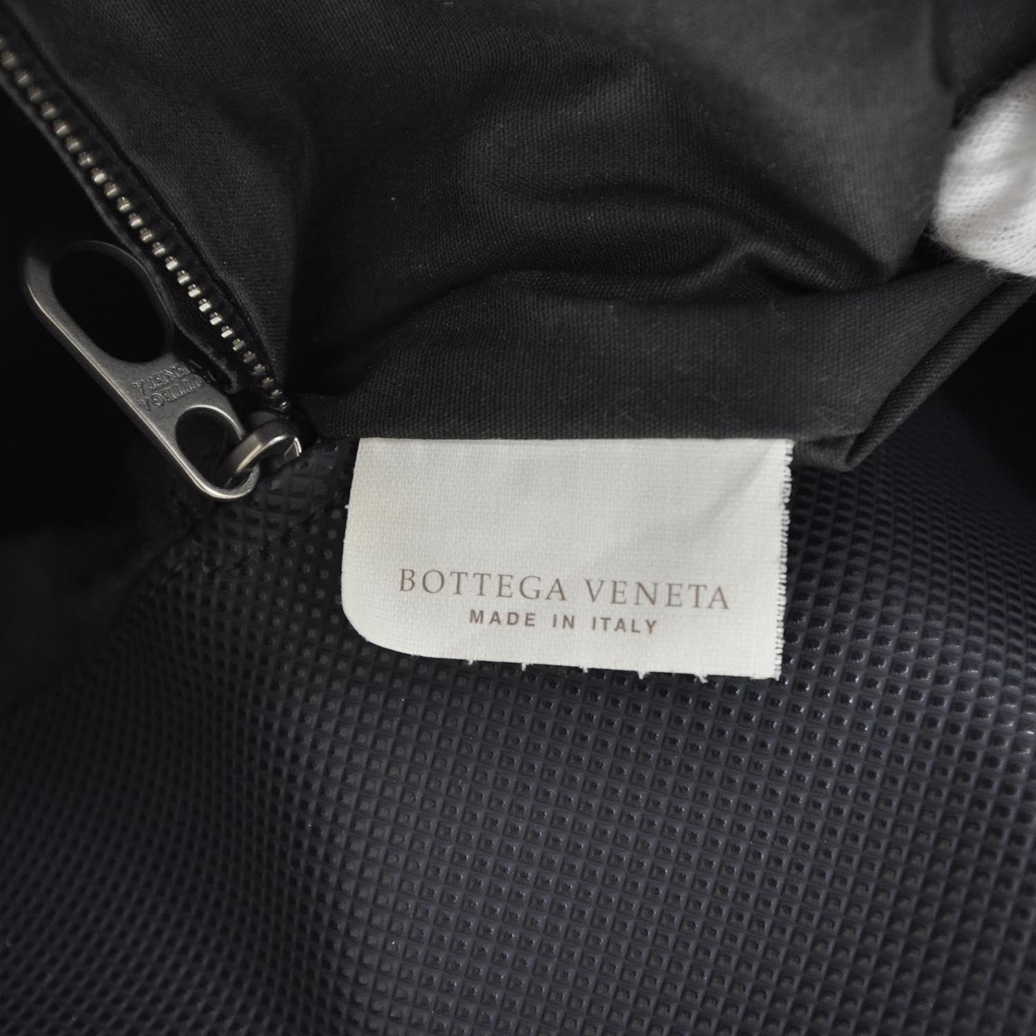 Bottega Veneta Marco Polo Medium Travel Tote Dark Navy Nero Black 8 of 10