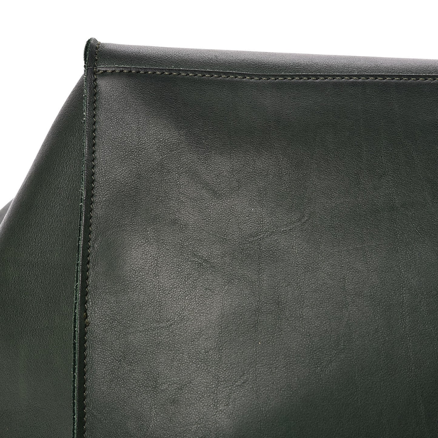 Smooth Calfskin Medium Big Bag Dark Green