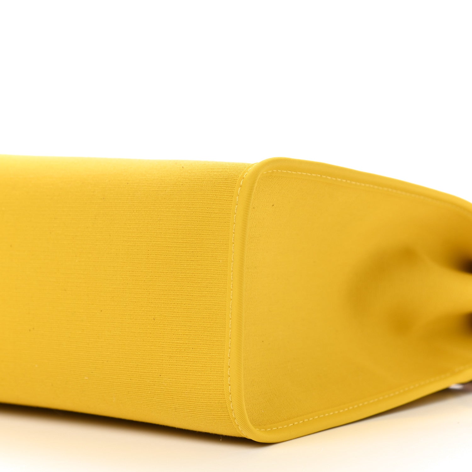 Hermes Toile Vache Hunter Herbag Zip 31 PM Natural Jaune De Naples 11 of 12