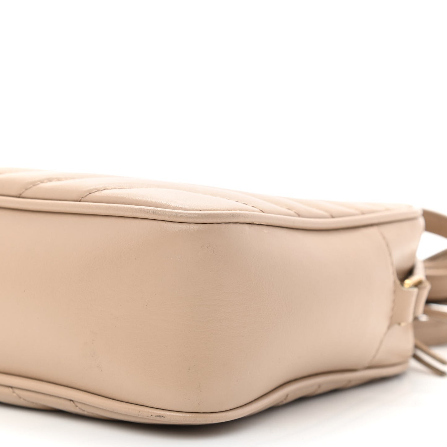 Calfskin Matelasse Monogram Lou Camera Bag Nude Powder