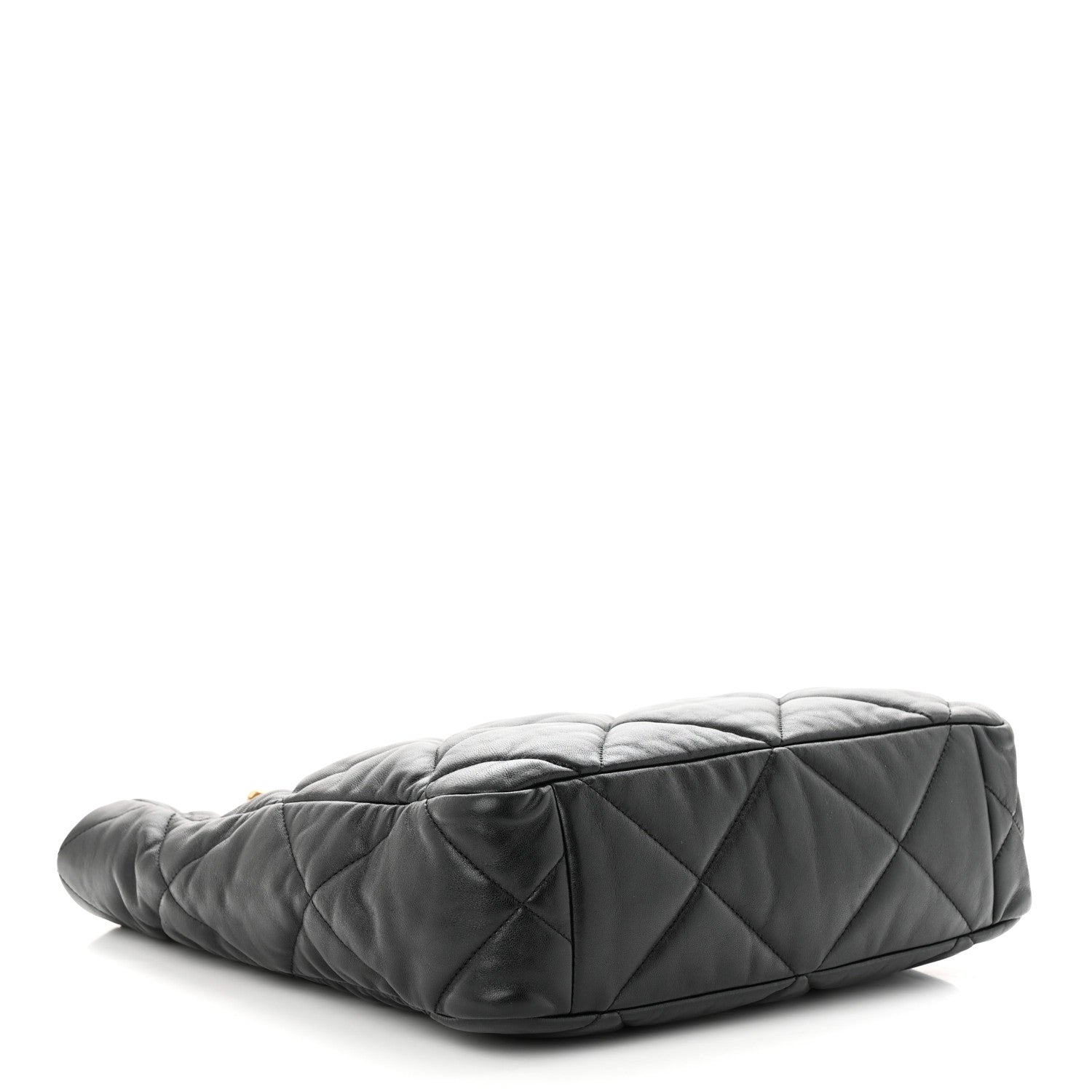 Chanel Lambskin Quilted Chanel 19 Shopping Bag Black 4 of 10