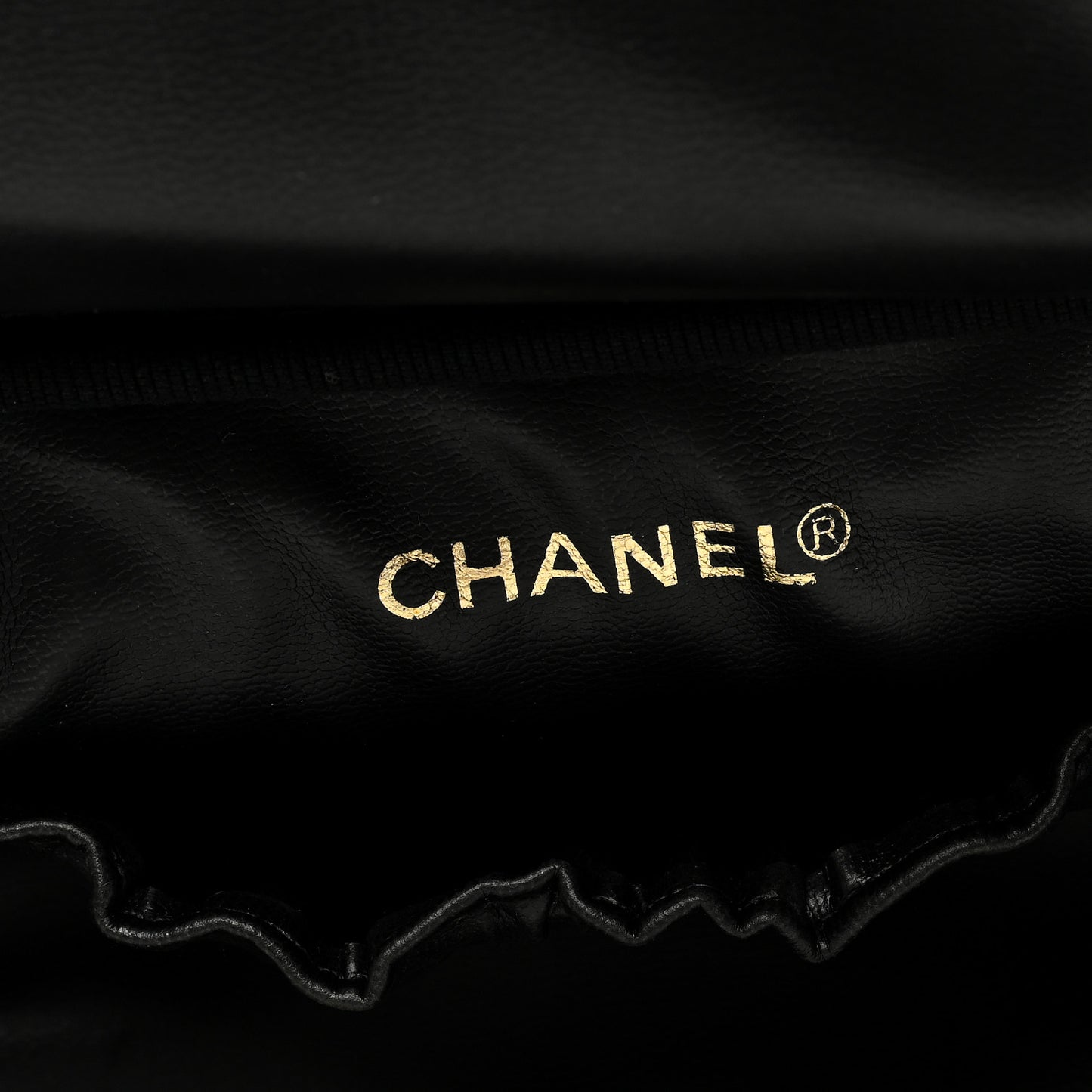 Lambskin Vanity Cosmetic Case Black
