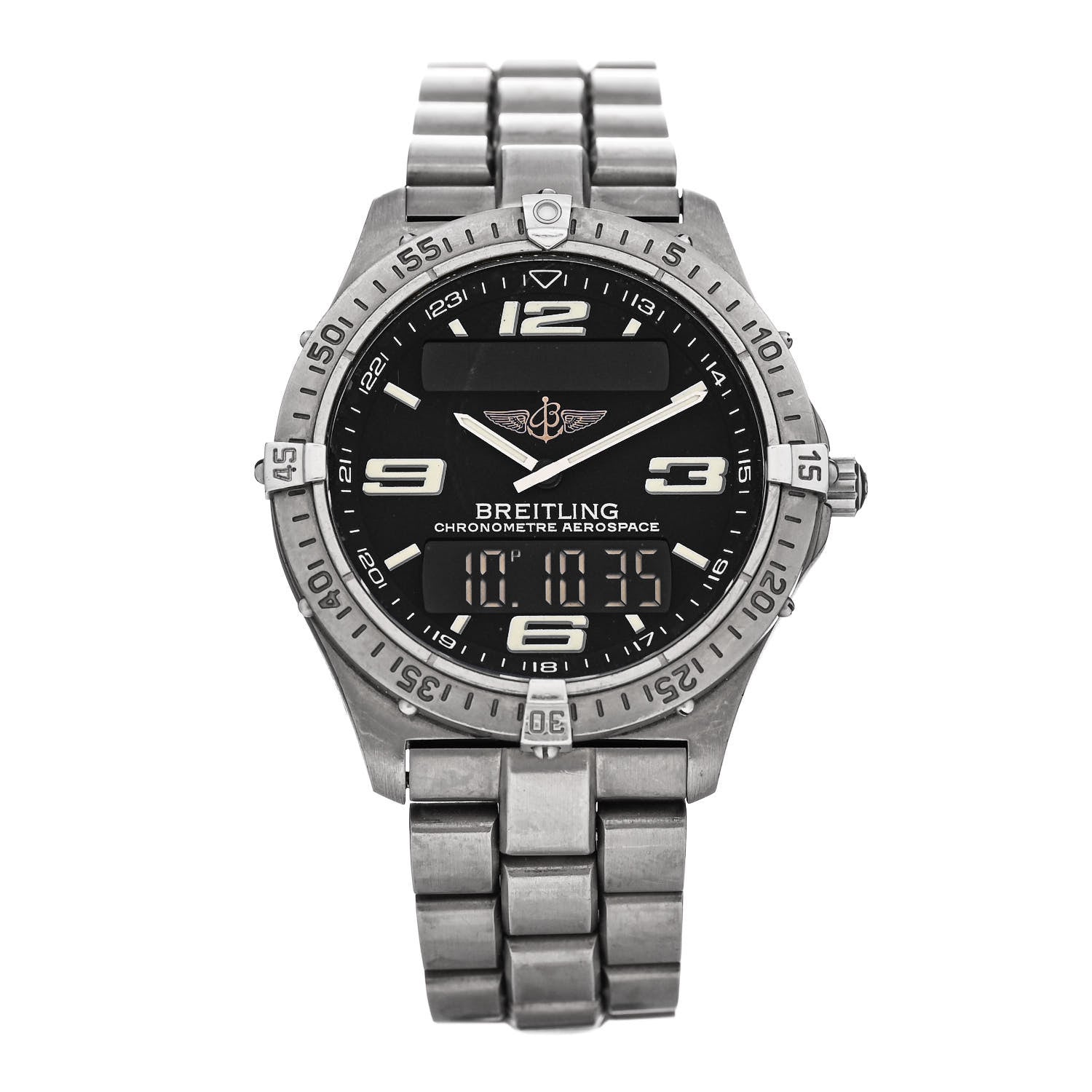 Breitling Titanium 40mm Aerospace Quartz Watch Grey E75362 1 of 4