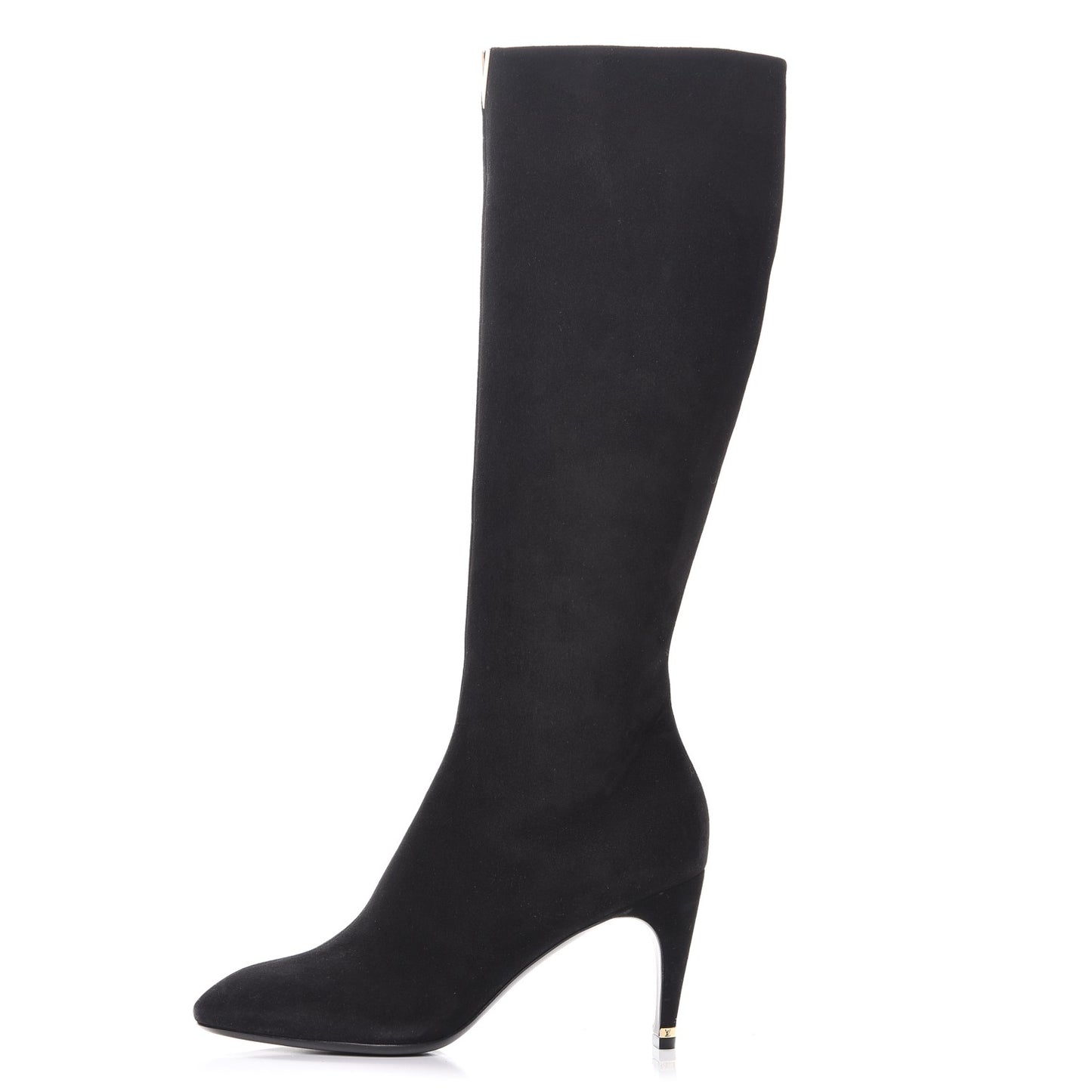 Suede Goatskin Praise High Boots 40 Black
