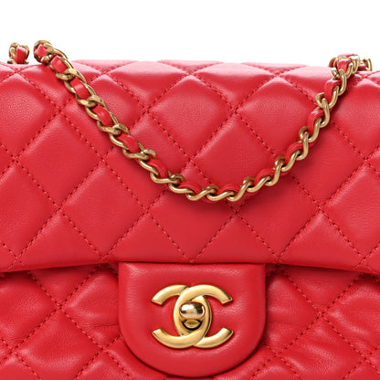 Chanel Lambskin Quilted Mini Pearl Crush Flap Pink 8 of 12