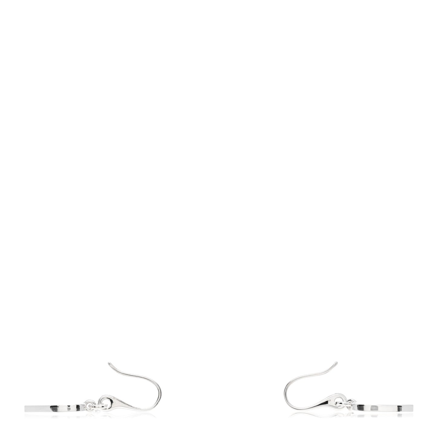 Sterling Silver Trademark Heart Drop Earrings