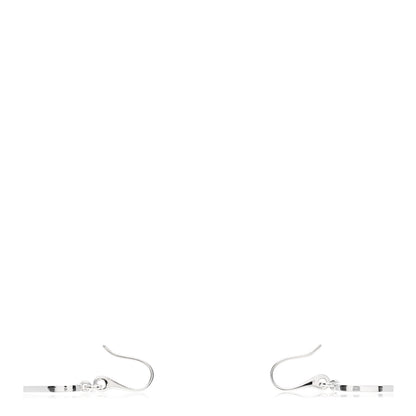 Gucci Sterling Silver Trademark Heart Drop Earrings 3 of 4