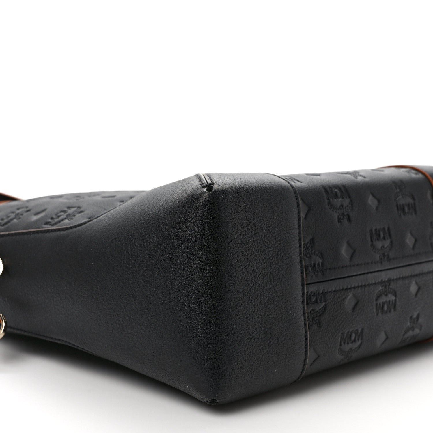 MCM Calfskin Ottomar Monogram Medium Klara Hobo Black 7 of 8