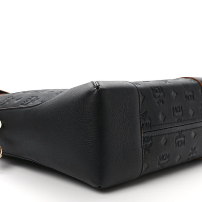 MCM Calfskin Ottomar Monogram Medium Klara Hobo Black 7 of 8