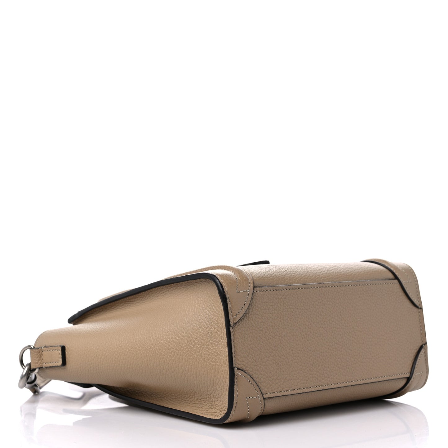 Drummed Calfskin Nano Luggage Dune