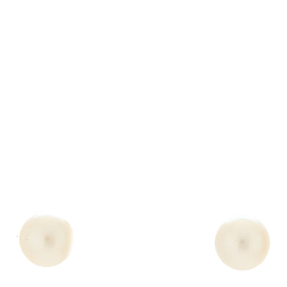 Tiffany 18K White Gold Akoya Pearl 6-6.25mm Signature Pearl Earrings 1 of 5