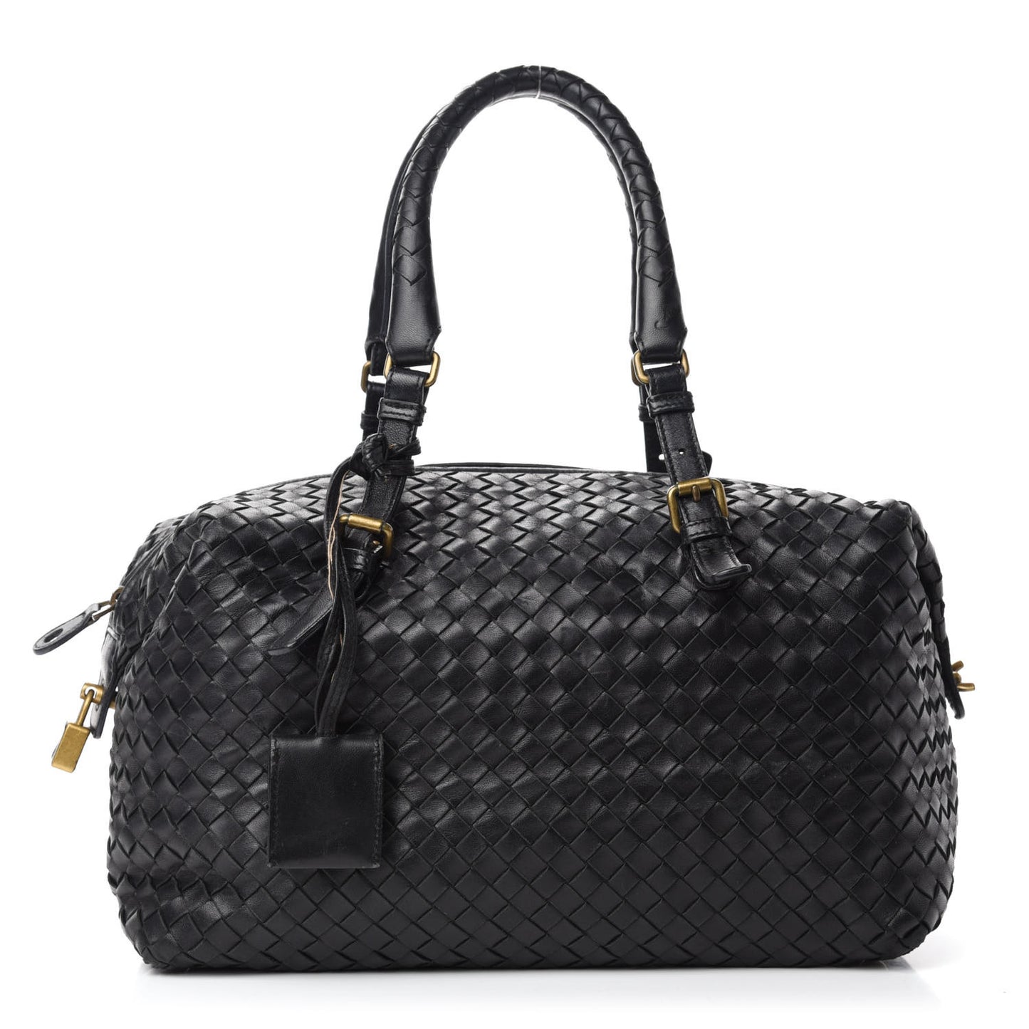 Nappa Intrecciato Boston Black