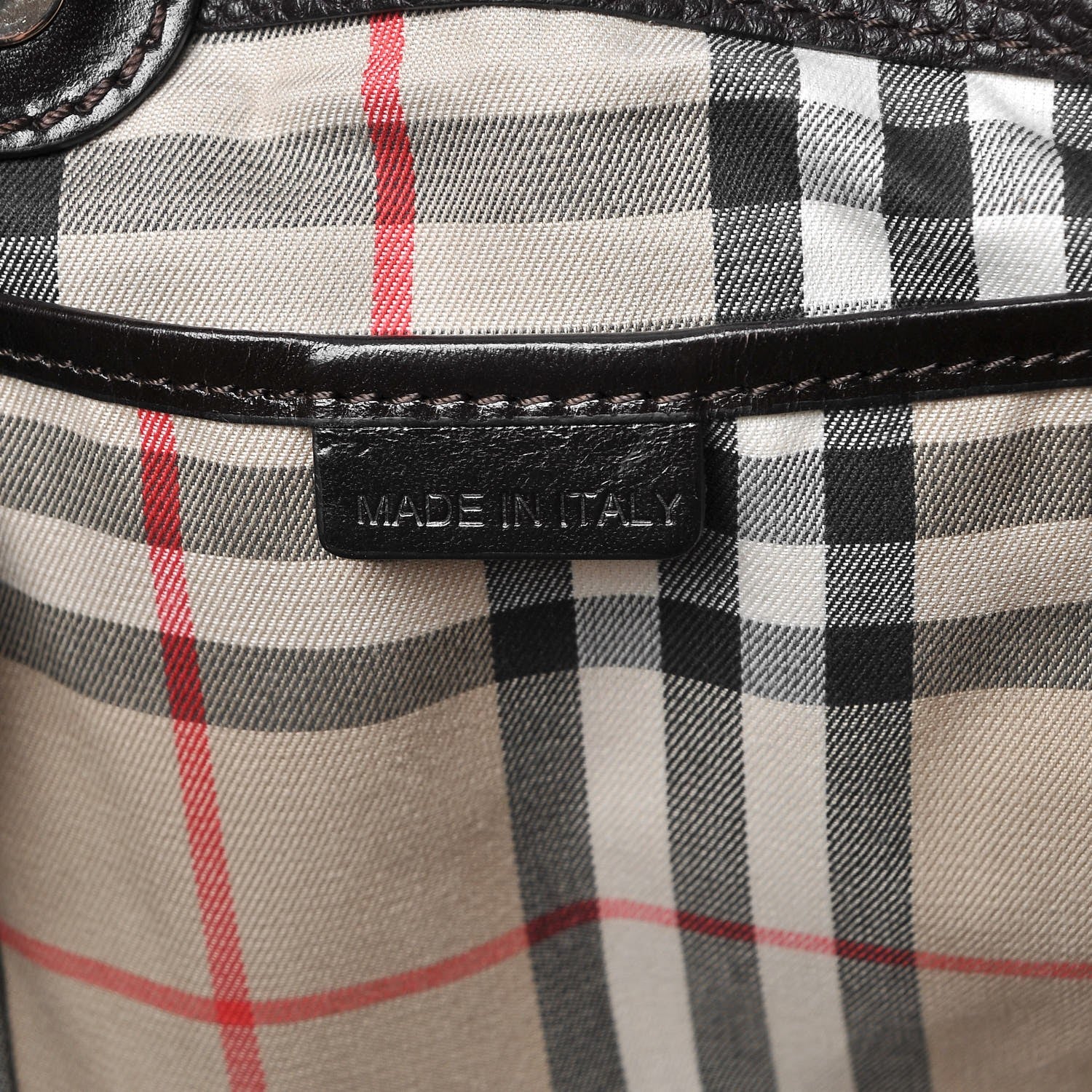 Burberry Grainy Calfskin Small Canterbury Tote Dark Chocolate 7 of 11