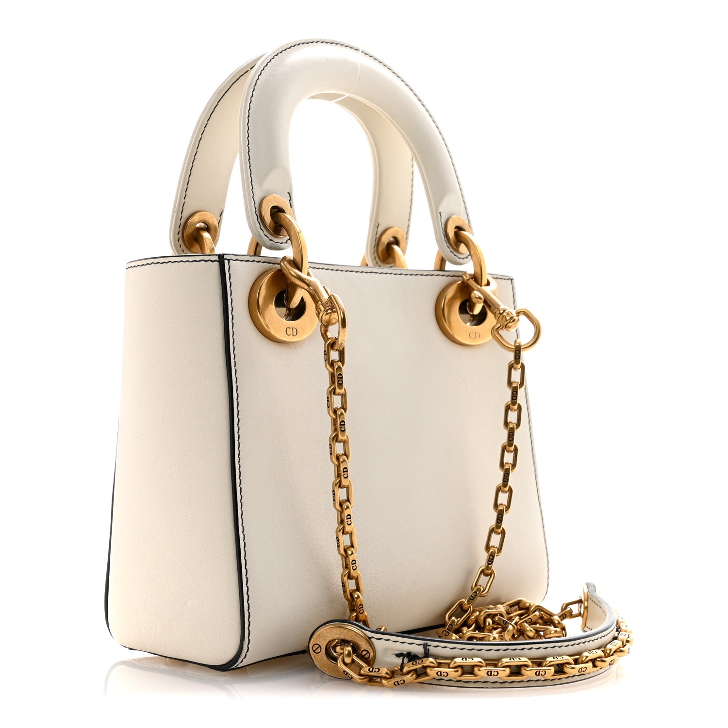 Christian Dior Calfskin Niki De Saint Phalle Love Mini Supple Lady Dior Off White 3 of 14