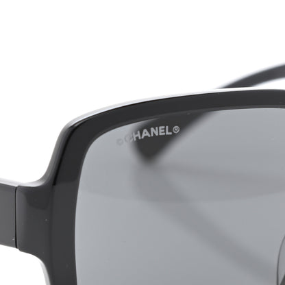 Chanel Acetate Polarized Square Sunglasses 5408 Black 7 of 8