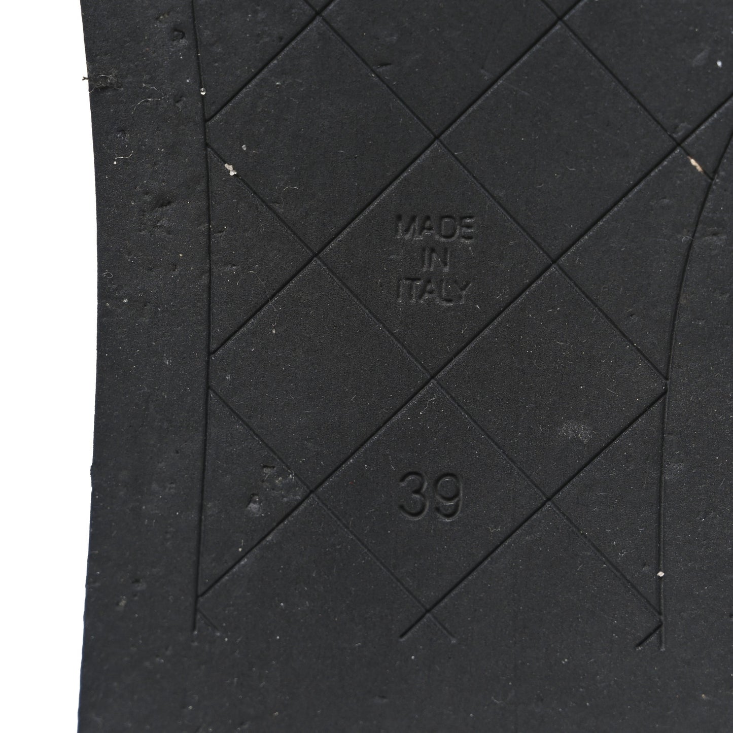 Lambskin Quilted CC Platform Sandals 39 Black