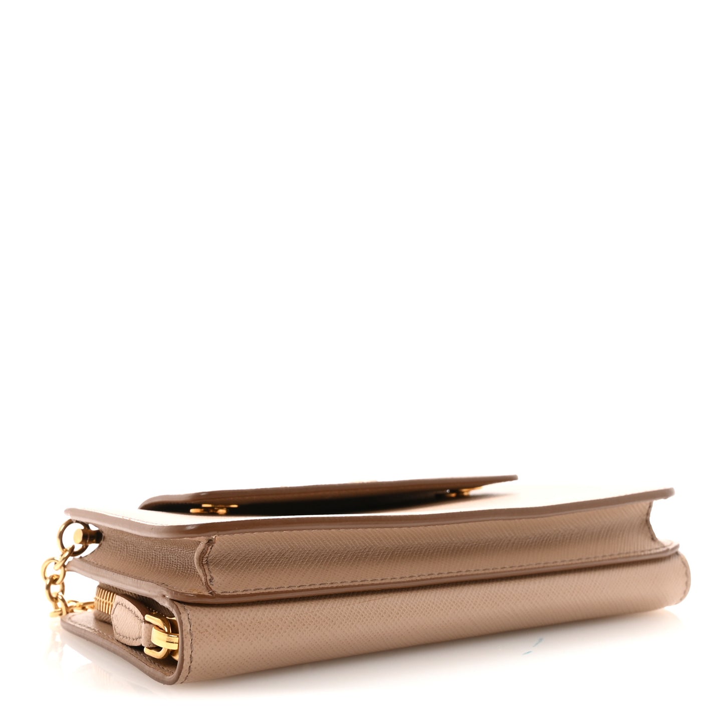 Saffiano Chain Wallet Cammeo
