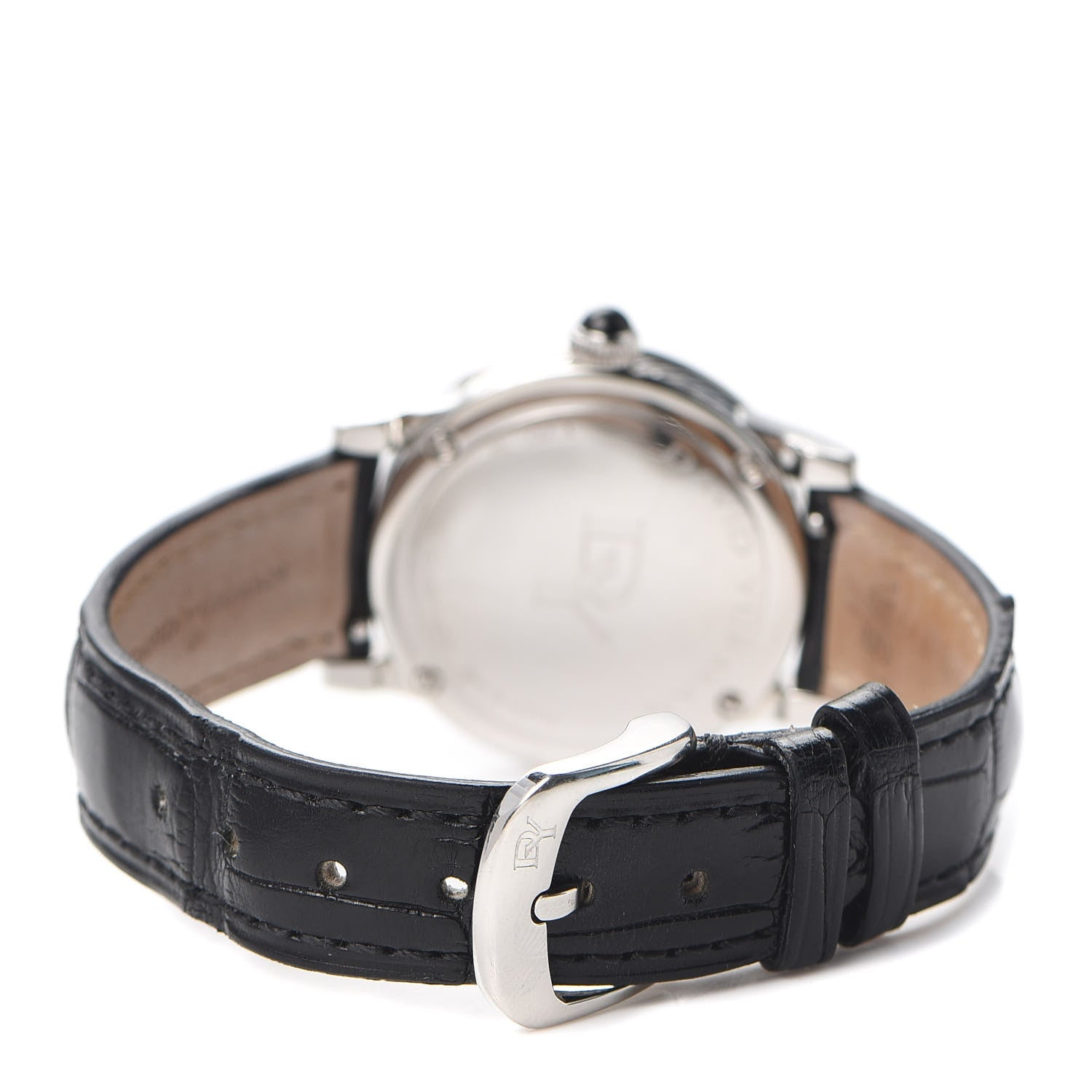 David Yurman Stainless Steel Alligator Diamond Bezel 30mm Classic Quartz Watch Black 3 of 5