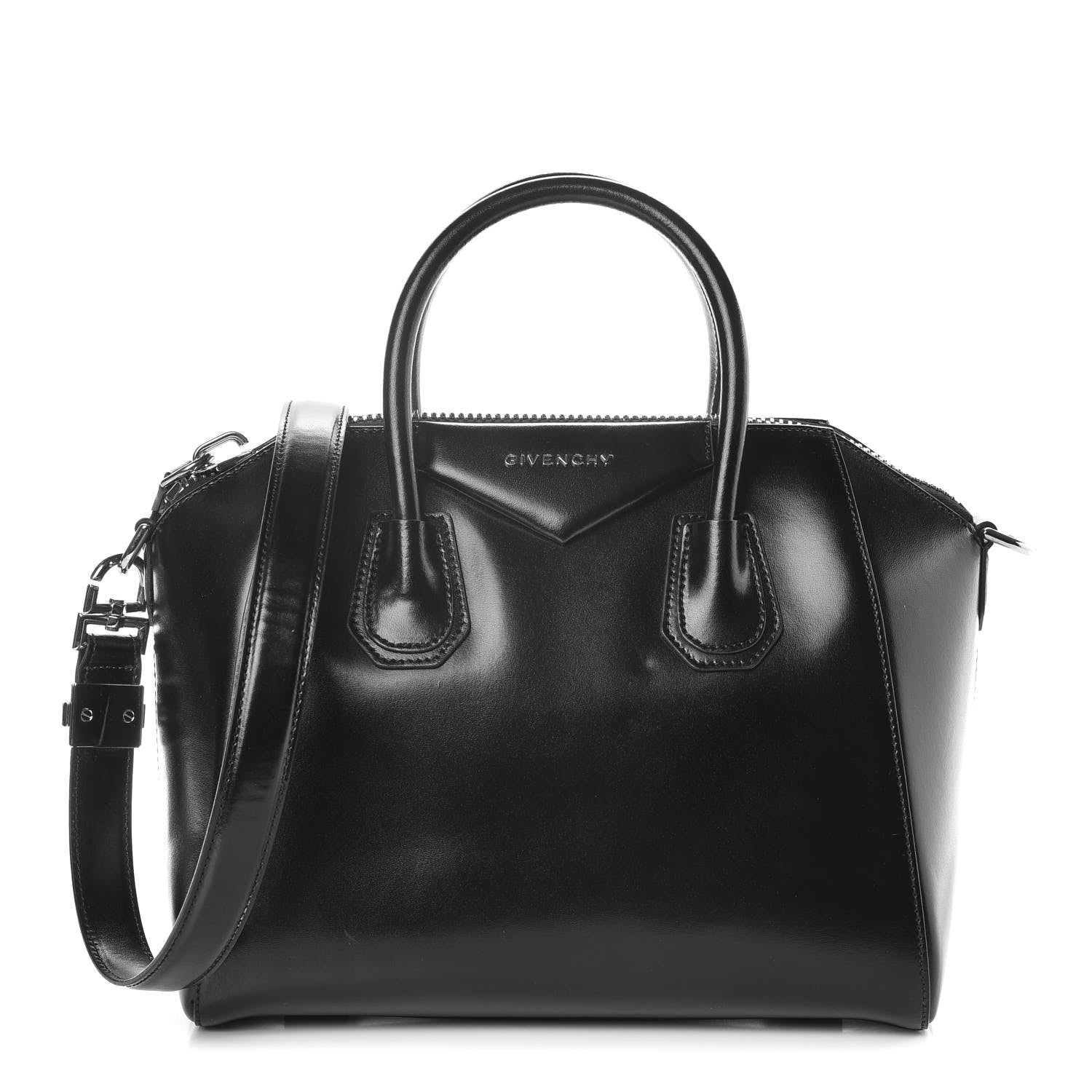 Givenchy Shiny Lord Calfskin Small Antigona Black 1 of 14