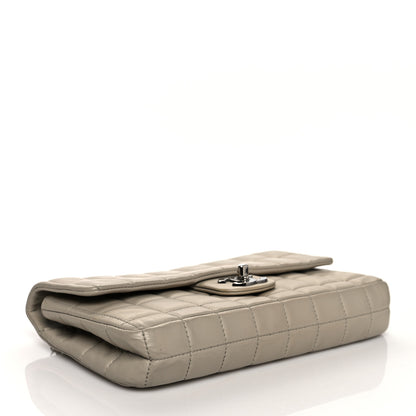 Chanel Lambskin East West Chocolate Bar Chain Flap Grey 4 of 16