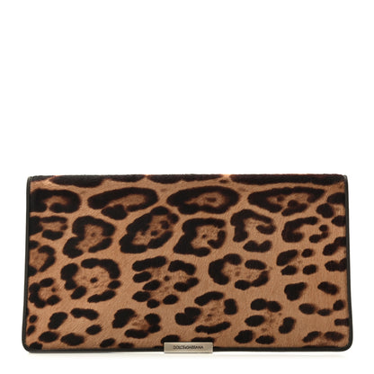 Dolce & Gabbana Calf Hair Leopard Print Miss Delicious Clutch 1 of 8