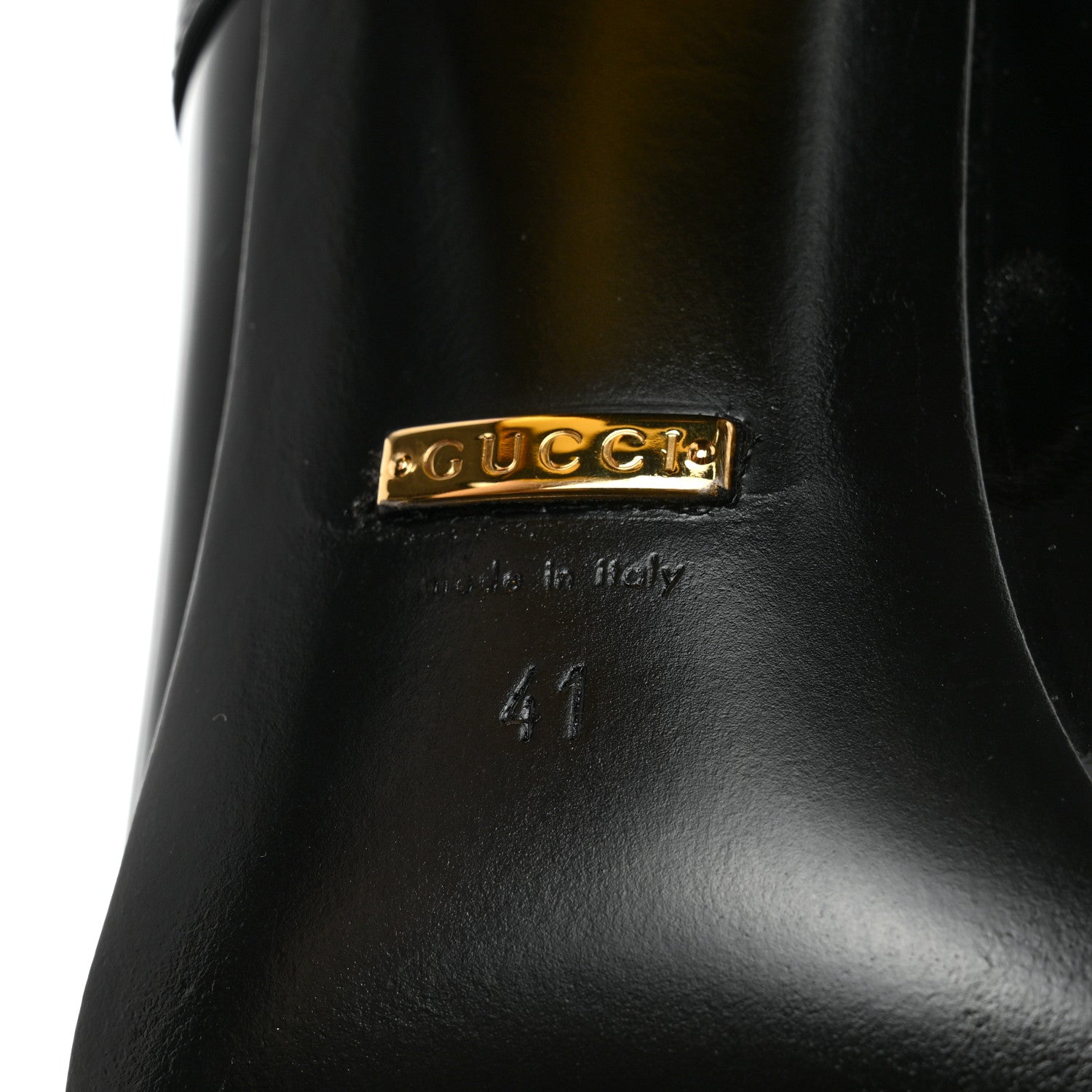Gucci Patent Womens Horsebit Mid-Heel Mary Jane Pumps 41 Black 8 of 8