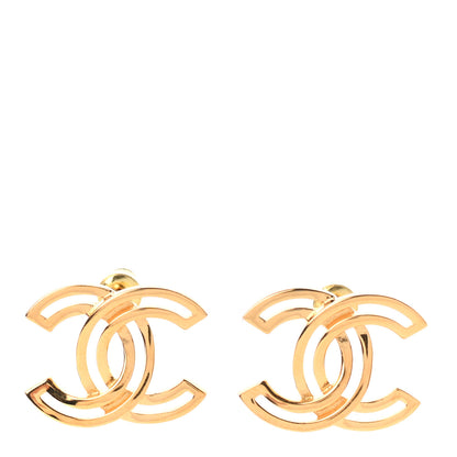 Chanel Metal Obazine CC Earrings Gold 1 of 5