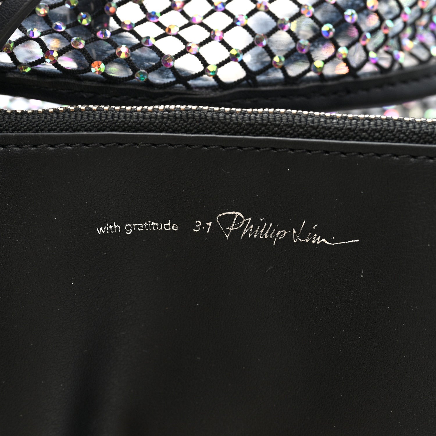 3.1 Phillip Lim PVC Crystal Mesh Market Tote Black 6 of 10