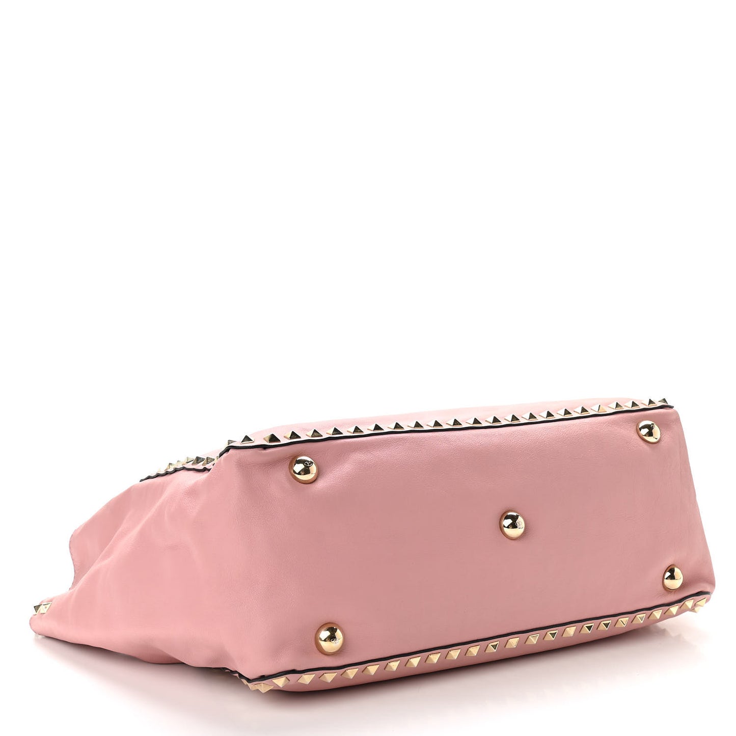 Vitello Medium Rockstud Tote Pop Gardenia