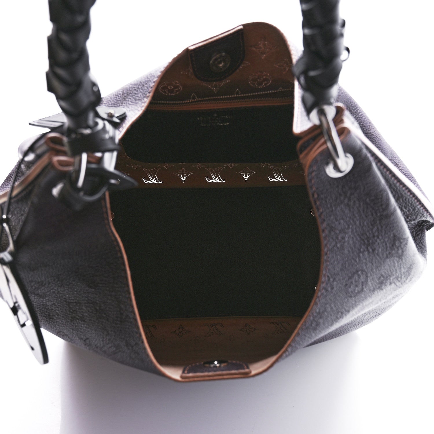 Louis Vuitton Mahina Carmel Hobo Chocolate 5 of 10