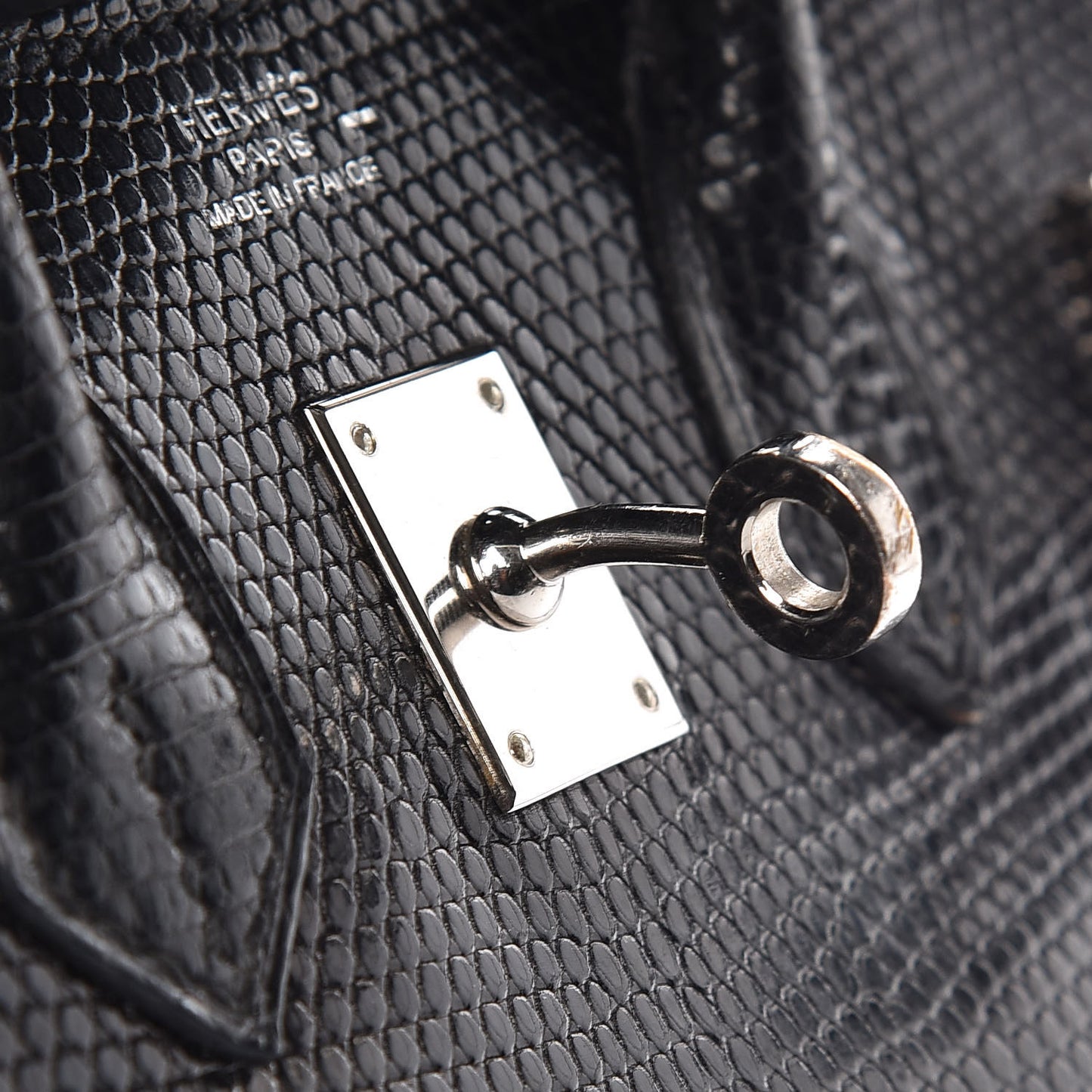 Lizard Birkin 25 Black
