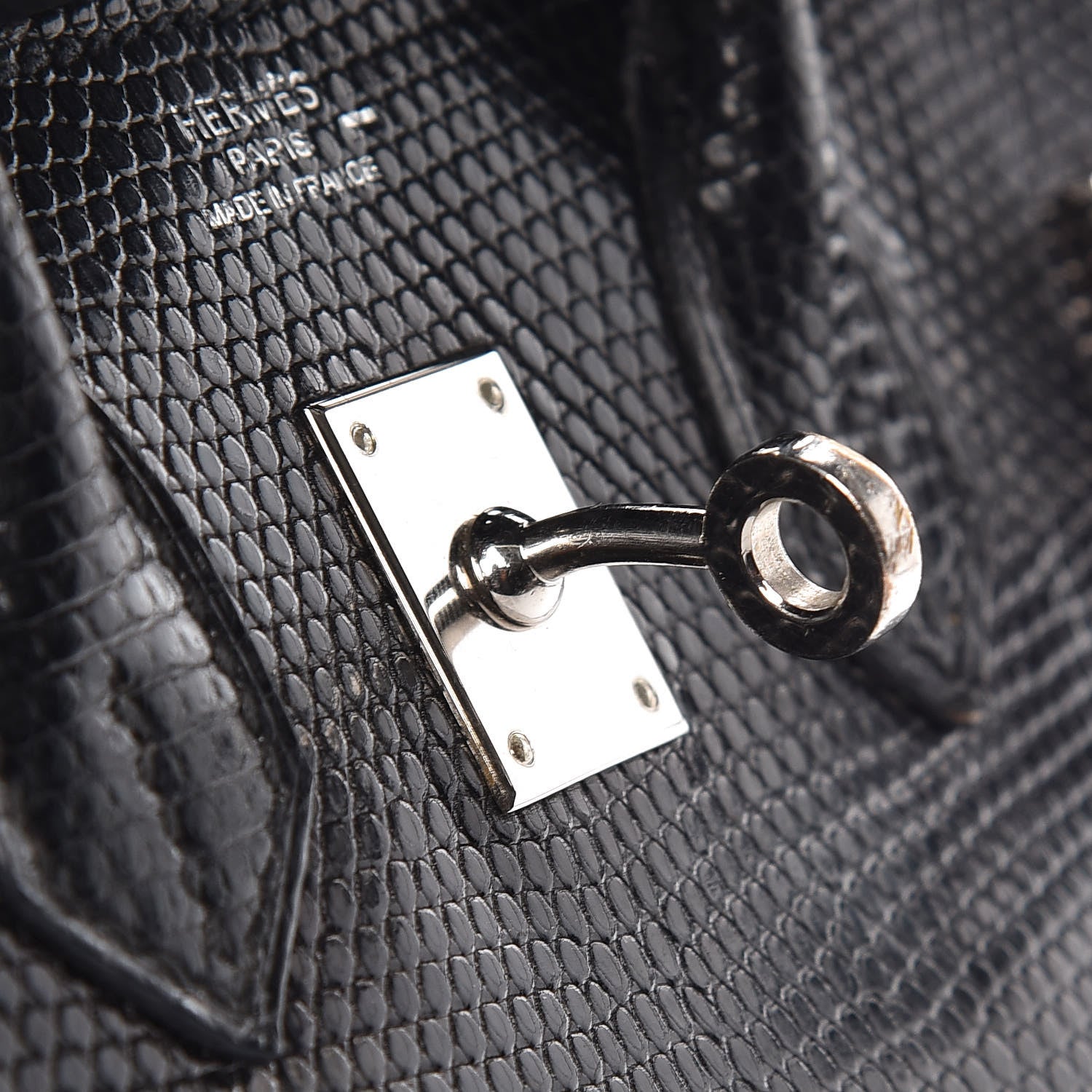 Hermes Lizard Birkin 25 Black 48 of 50