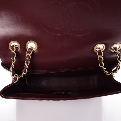 Chanel Caviar Quilted Medium CC Filigree Flap Burgundy 5 of 8