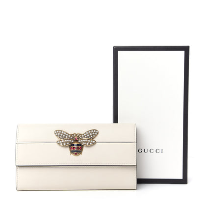Gucci Calfskin Queen Margaret Flap Wallet White 7 of 7