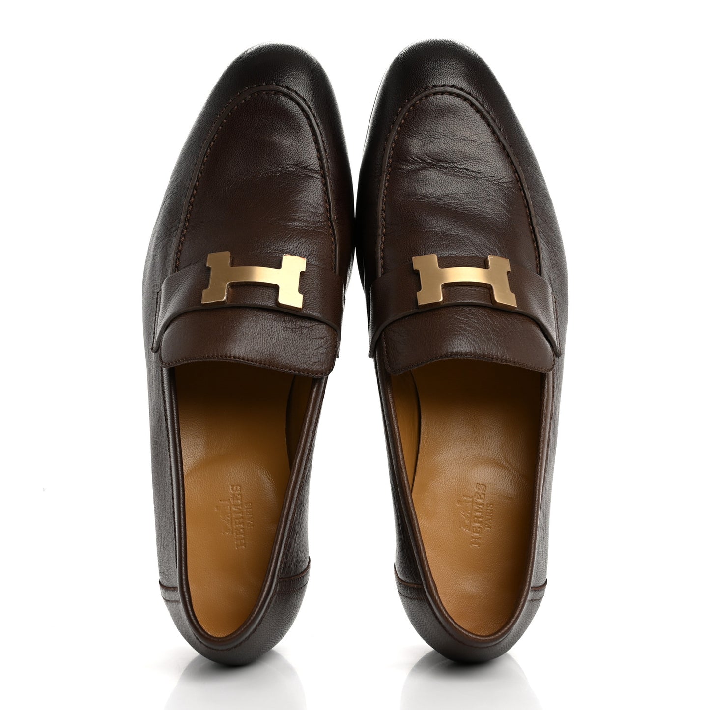 Goatskin Mens Paris Loafers 43 Cacao