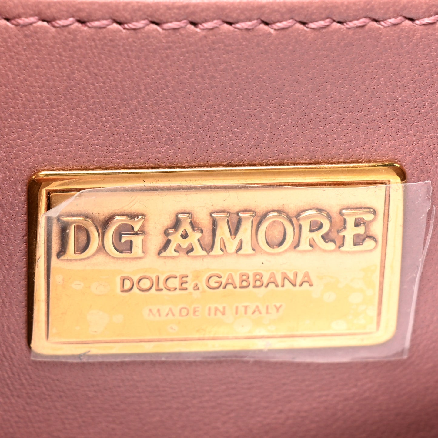 Smooth Calfskin Small DG Amore Envelope Bag Pink