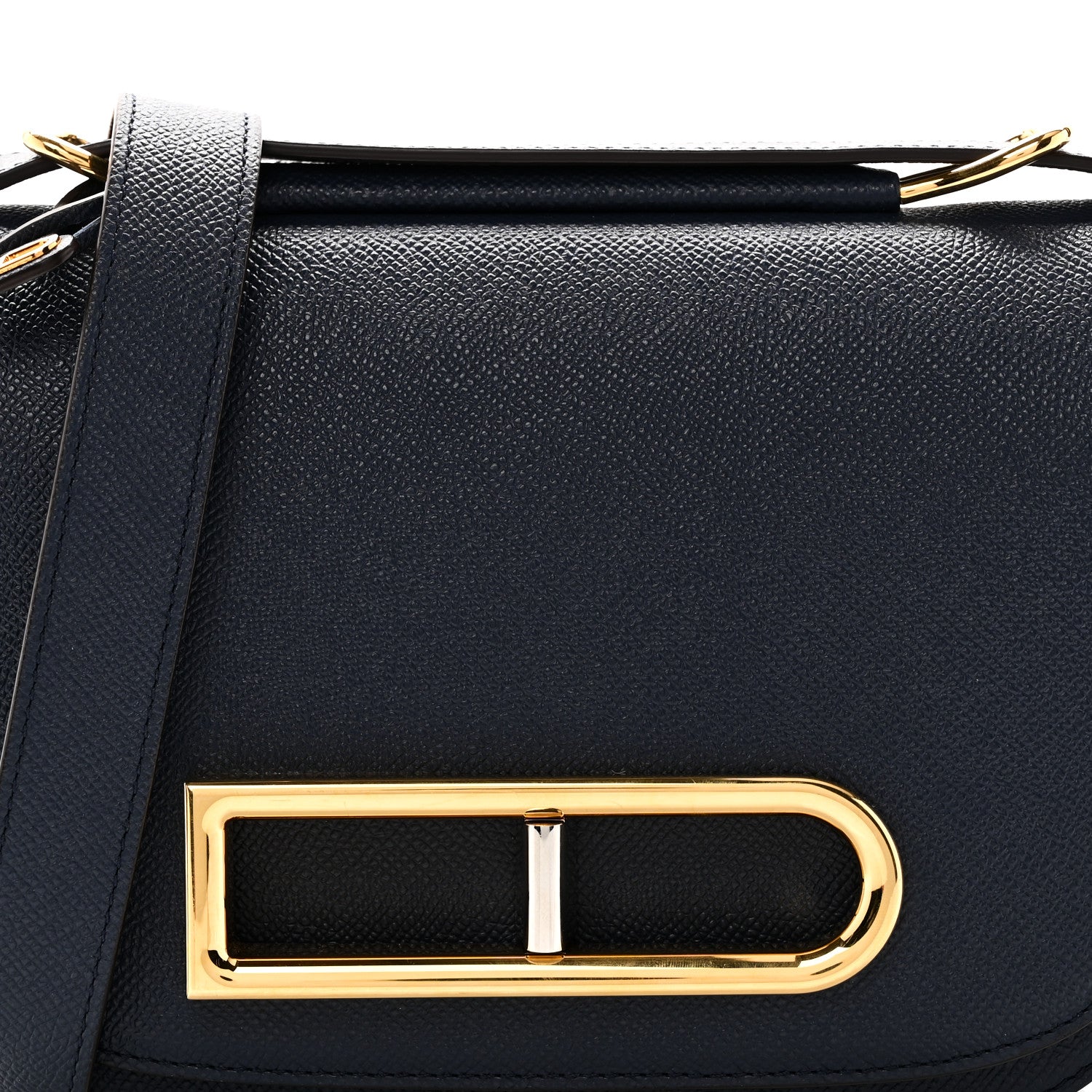 Delvaux Alpina Calfskin Lingot Crossbody Night Sky 7 of 9
