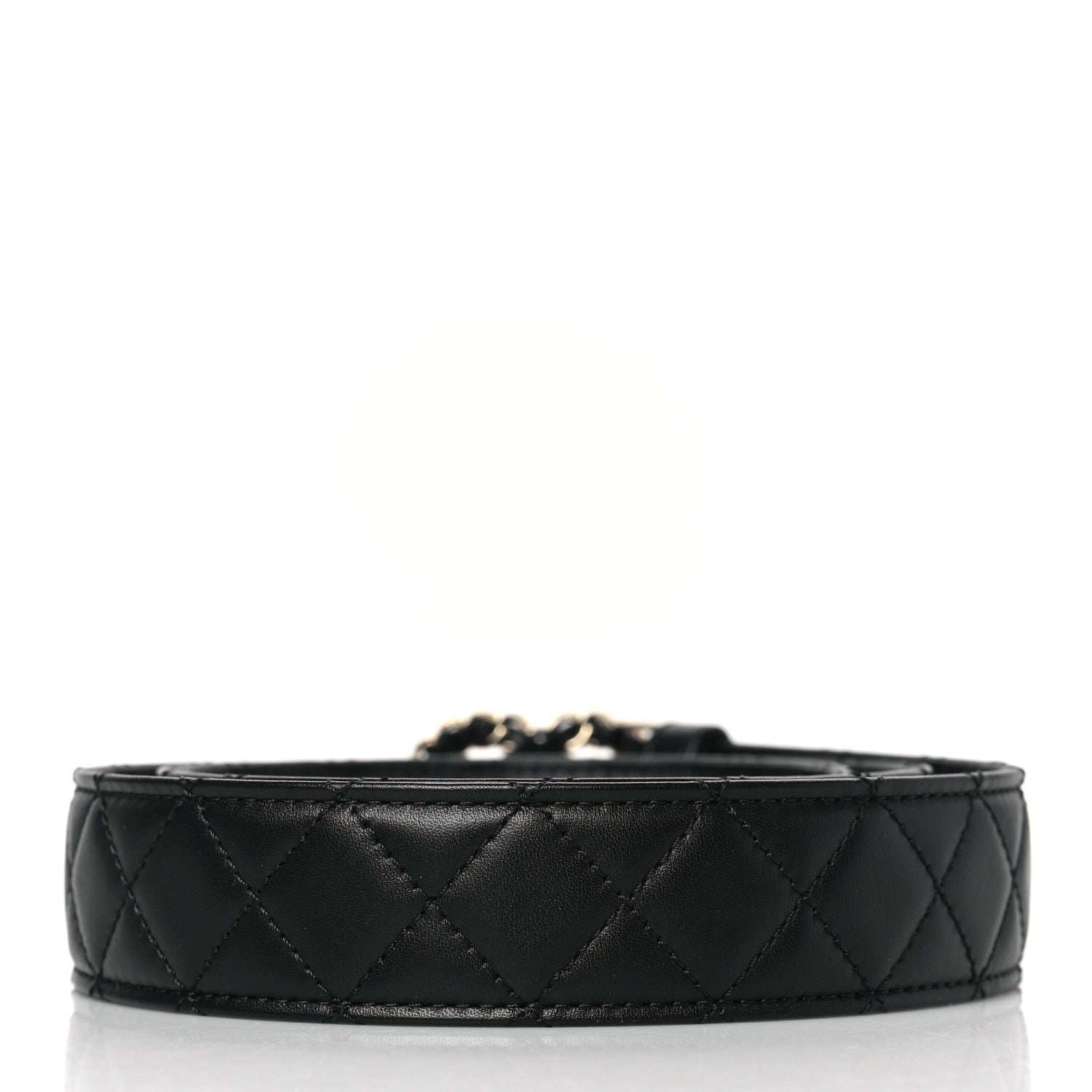 Chanel Lambskin Quilted CC Chain Belt 85 34 Black 3 of 7