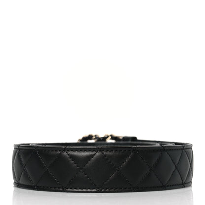 Chanel Lambskin Quilted CC Chain Belt 85 34 Black 3 of 7