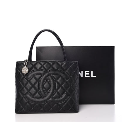 Chanel Caviar Quilted Medallion Tote Black 9 of 9