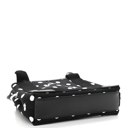 Balenciaga Cotton Canvas Polka Dot Navy Cabas XS Black White 4 of 10