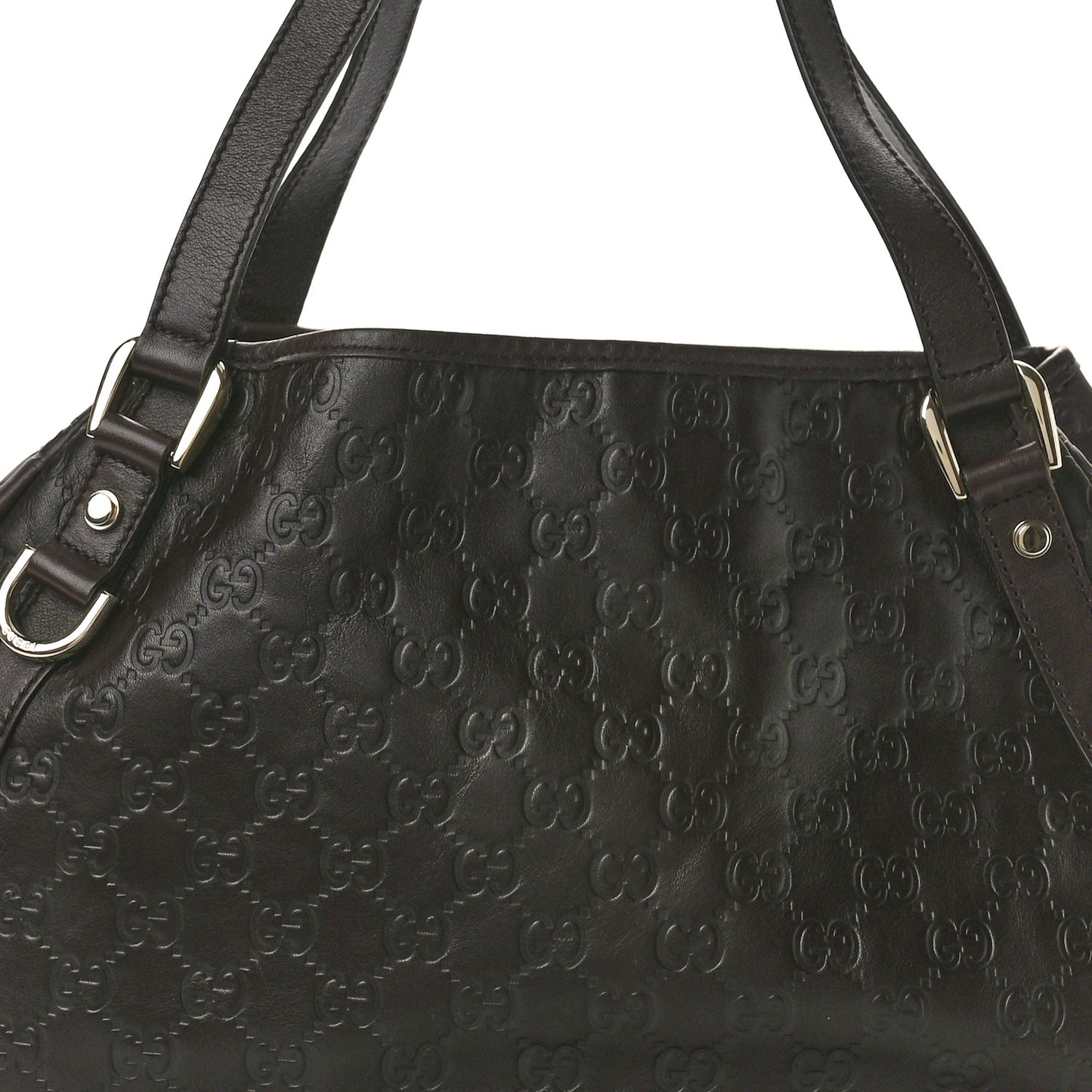 Guccissima Medium Abbey Shoulder Bag Chocolate
