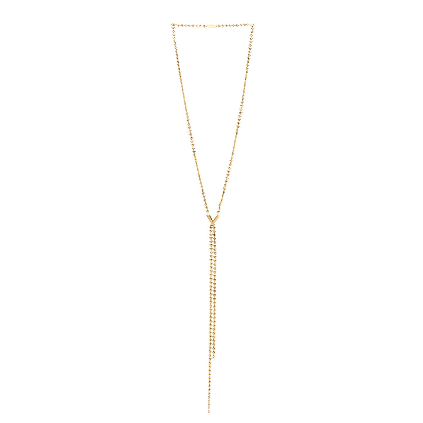 Petit Essential V Chain Necklace Gold