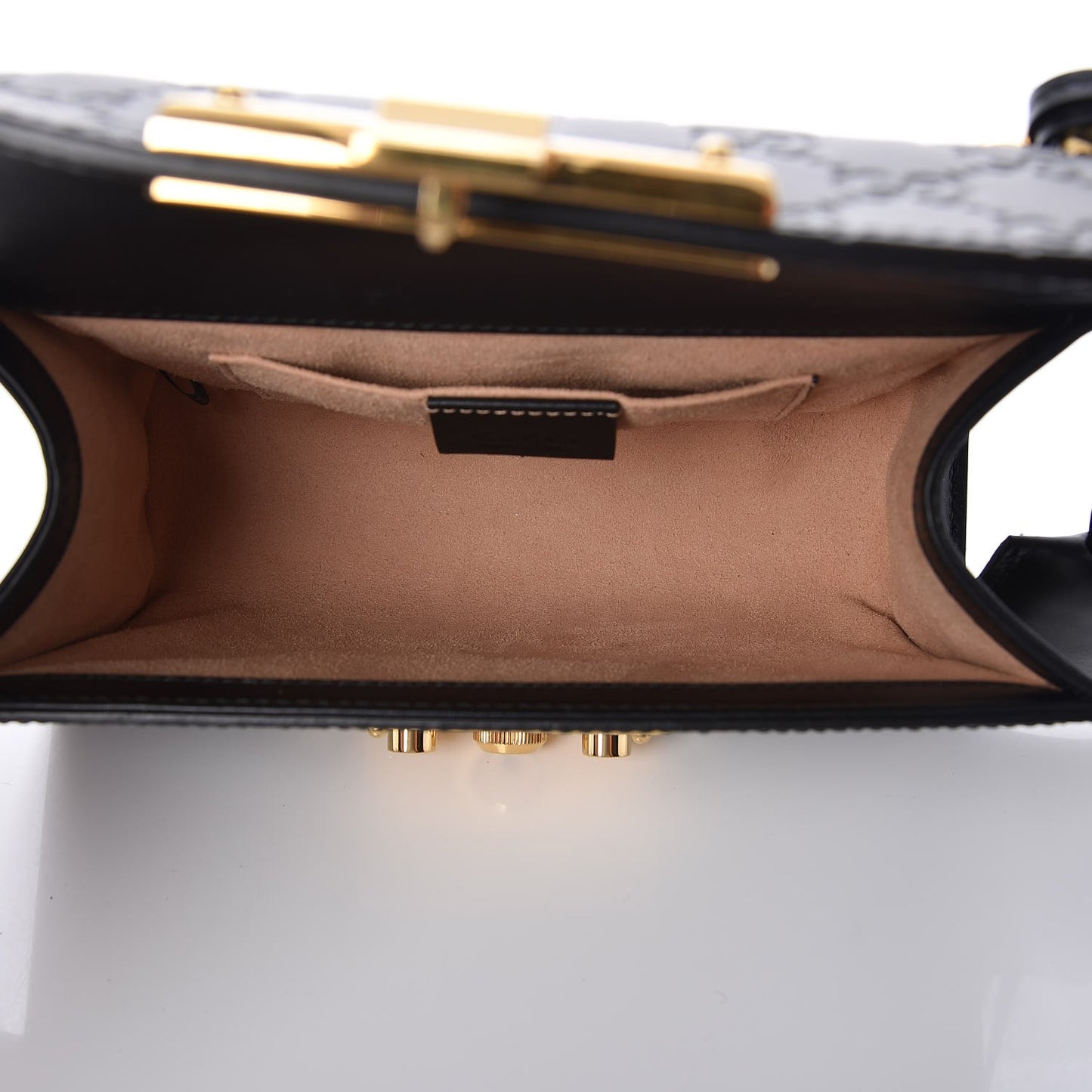 Guccissima Small Padlock Shoulder Bag Black