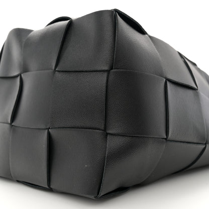 Bottega Veneta Nappa Maxi Intrecciato Cassette Bucket Bag Black 9 of 11