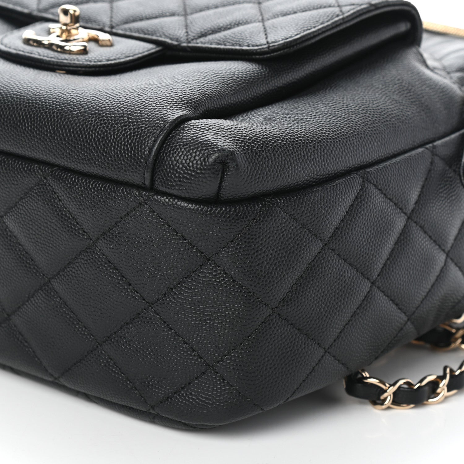 Chanel Caviar Quilted Medium Zip Around Backpack Black 9 of 9