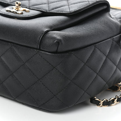 Chanel Caviar Quilted Medium Zip Around Backpack Black 9 of 9